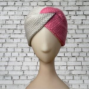 Ear Warmer Headband Handmade Pink Gray Winter Wear Athleisure Outdoors Layers